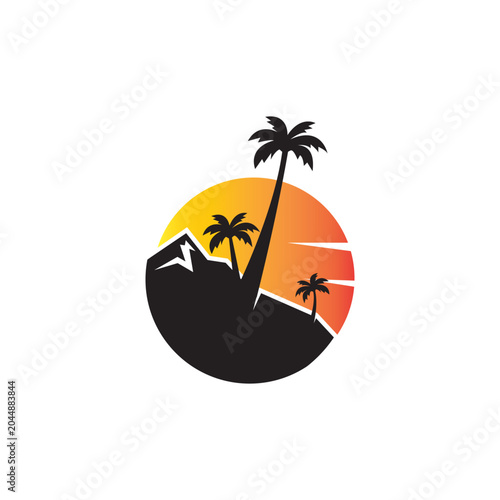 Palm tree summer