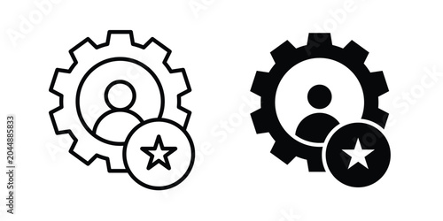 Soft skills icon in different style. vector flat and outlined icons