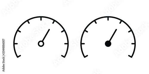Foto Speedometer icon in different style