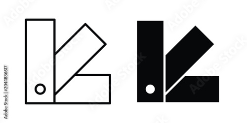 Fotografie Swatches icon in different style. vector flat and outlined icons