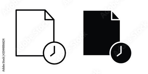 Foto Temporary files icon in different style