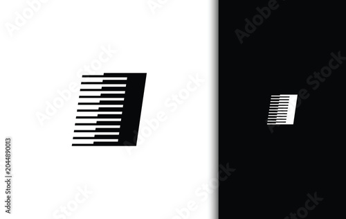 Modern Letter I Speed Line Logo Design for Technology and Corporate Brand Identity