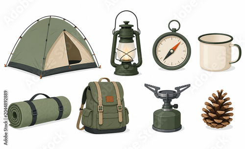 Camping equipment object sheet