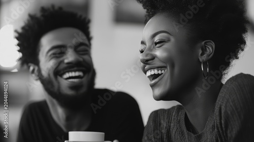 Contagious Laughter Shared Between Young Friends Creating a Moment of Joyful Connection and Warmth