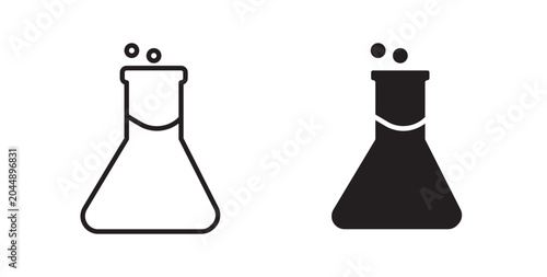 Beaker icon for website, apps and UI.