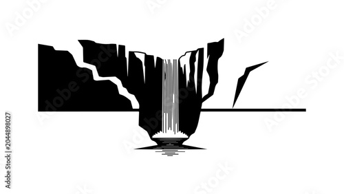 Black staircase icon, stairway symbol, vector stairs, step illustration