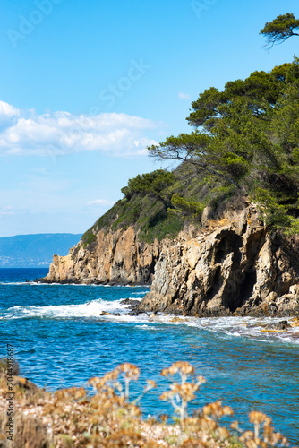 île de Port Cros au large de Hyères, Var