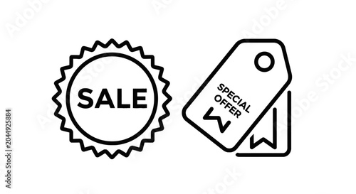 Sale and special offer tags for retail and marketing with price tag e commerce sales tag discount tag shopping tag promotion tag deal tag bargain tag