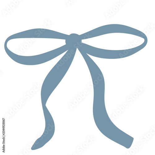 Photos 배경 없는 귀여운 리본 매듭 일러스트 소스 (Cute blue ribbon tie illustration PNG)