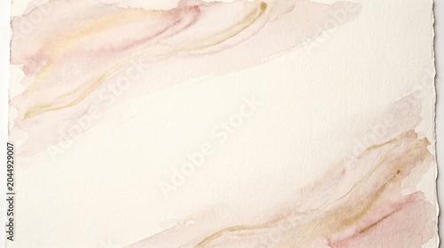 Soft watercolor washes in delicate pastel tones create a serene and artistic background.