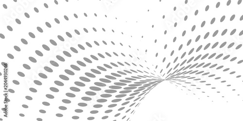 Φωτογραφία Subtle halftone wave pattern, abstract grey dot texture, modern flowing curve el