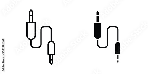 Cuadro en lienzo Audio cable icon