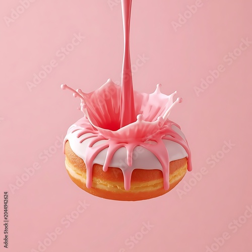 A beautifully decorated pink wedding cake and sweet birthday cupcakes feature delicate ribbons, roses, and cream, making a perfect dessert for a love celebration, party, or baby gift box