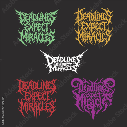 Fotografie Deadlines Expect Miracles Hardcore Artwork