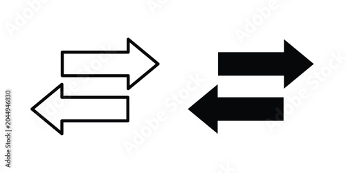 Tableau sur toile Transfer arrows icon