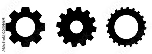   gears icons set, gears icon vector set