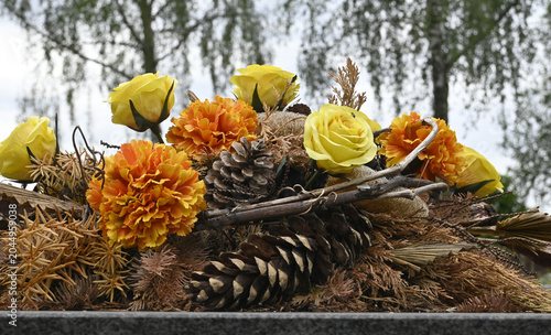 friedhof, grabdekoration
