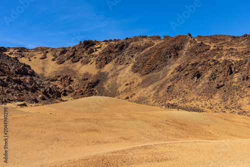 Volcanic Hills and Lava Formations in Teide National Park