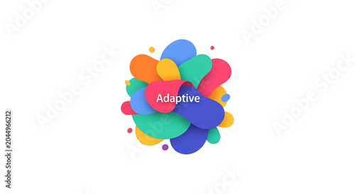 Colorful Adaptive Logo Design Elements.