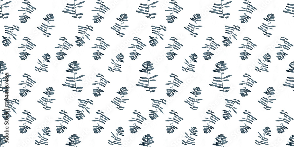 Fototapeta premium Blue leaves indigo