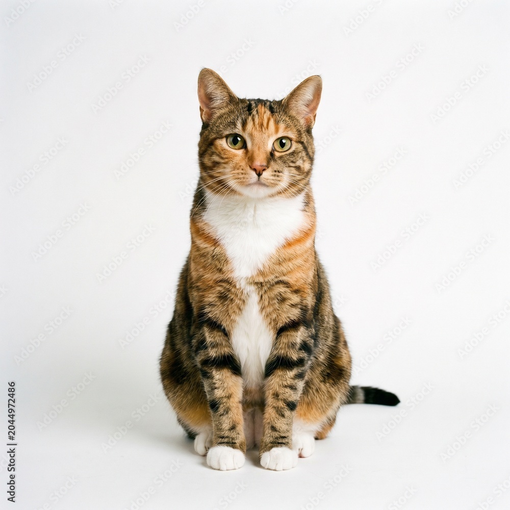 Fototapeta premium cat on white background