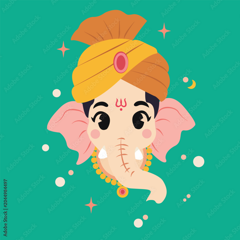 Foto ganesha_head_illustration