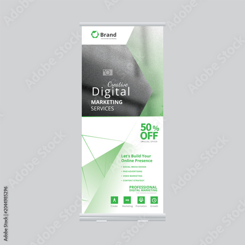 modern business rollup banner template