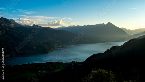 Lake and mountains