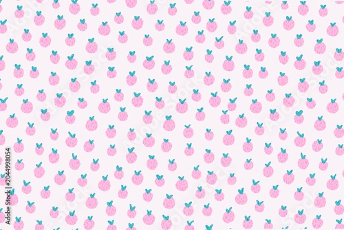 Abstract minimalist pink and blue confetti pattern on white background with soft texture