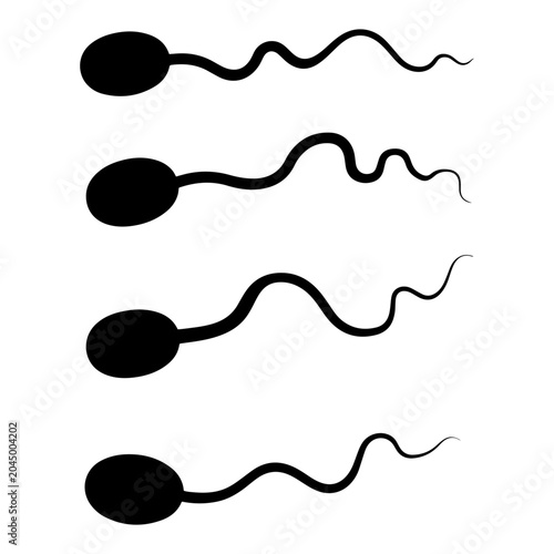 Bild auf Leinwand sperm cell fertility medical icon