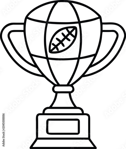 Modern Sports Trophy Icon