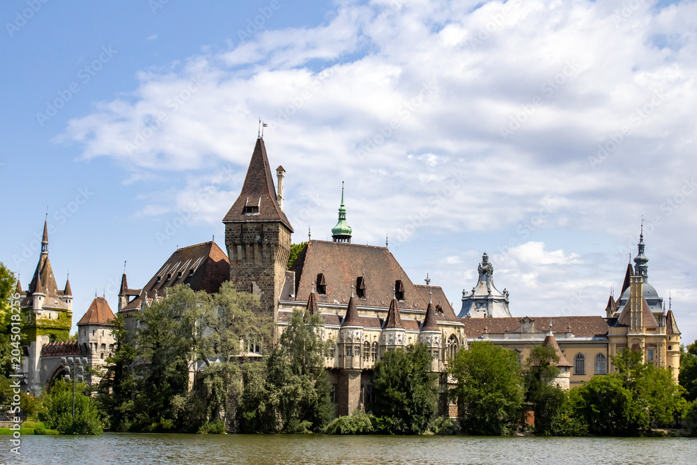 Fototapeta premium Vajdahunyad Castle, historical monument, Budapest, Hungary
