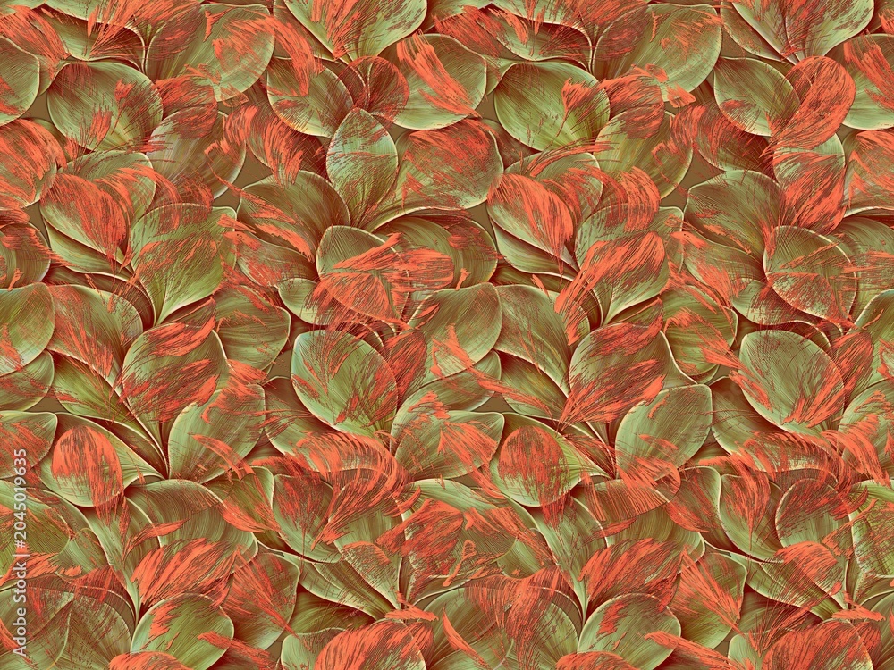 Obraz premium abstract art leaves background design new concept textile design leaves texture digital print design repeat pattern design 