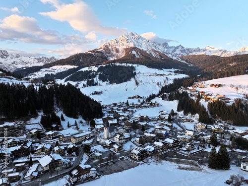 Winter in an Austrian Alpine Village