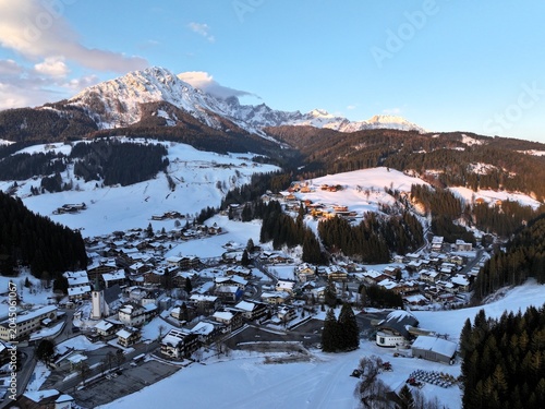 Winter in an Austrian Alpine Village