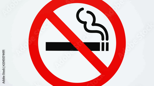 Canvas-taulu No Smoking Sign: Prohibition of Smoking in Public and Indoor Areas, Smoke-Free Z