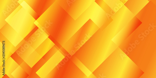Εκτύπωση καμβά An abstract background featuring a gradient of warm orange and yellow hues, with overlapping rhombus shapes creating a sense of depth and motion