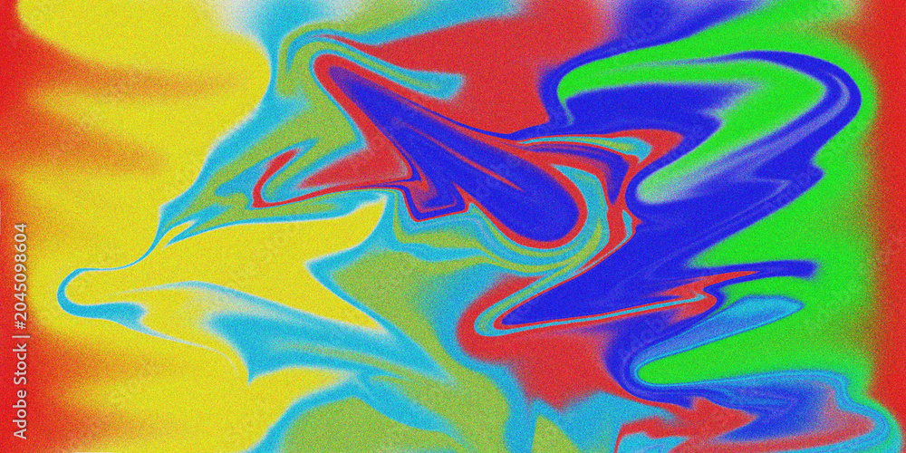 Fototapeta premium Vibrant abstract swirling colors with a grainy texture, dynamic and energetic