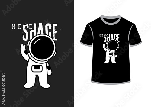 Tableau sur toile space astronaut tshirt design png
