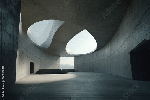 interior of a modern building