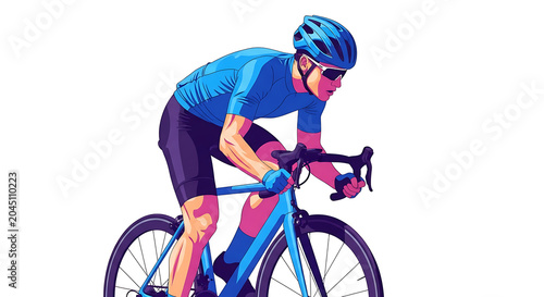 Woman in blue hoodie and pink pants sitting on bicycle, rear view