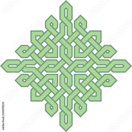 Mandala Decoration with Celtic Knot Pattern