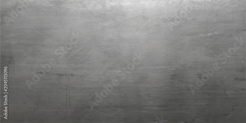 Tableau sur toile Gritty industrial brushed steel texture with industrial background metallic mate