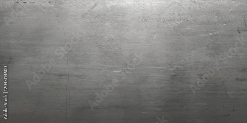 Cuadro en lienzo Scratched grey metal texture background surface with steel texture dark backgrou