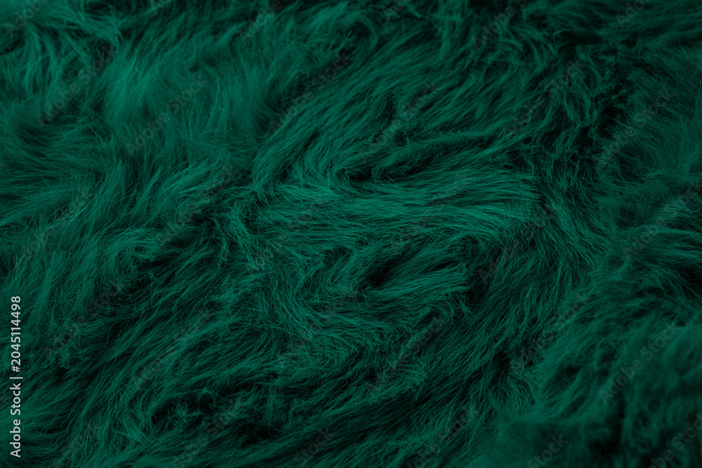 Obraz premium Detailed texture of soft dark gray long pile shaggy faux fur material pattern background