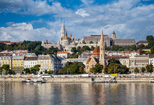 Fotografie View from the Danube River in Budapest