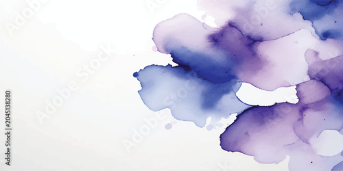 Photos Abstract Blue Watercolor Sky Background with Soft Clouds and Natural Texture