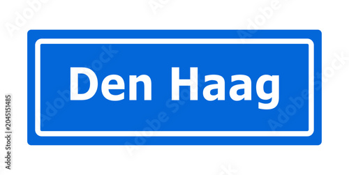 Cuadro en lienzo Ortstafel, Den Haag, Niederlande, Holland