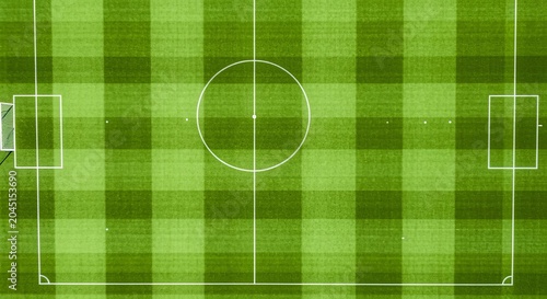 Vibrant Grass Field Illustration for Summer Game Layout, Play Place Backdrop, and Stadium Design