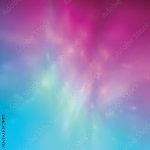 Abstract Cosmic Aurora Gradient Background with Vibrant Pink Blue and Purple Glow